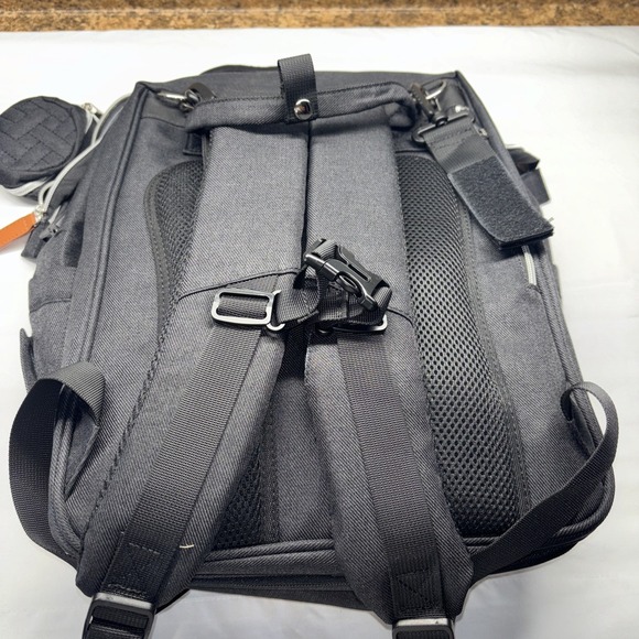 Black LOVEVOOK Diaper Bag Backpack‎ Waterproof Quilted Travel Nappy Bag - Picture 5 of 8